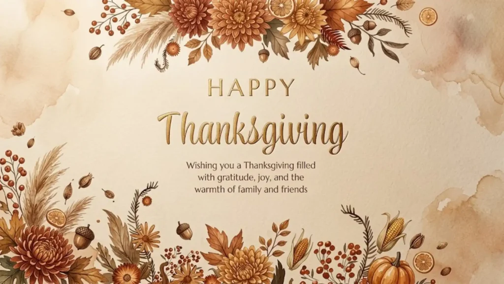 Animated Happy Thanksgiving Blessings GIF