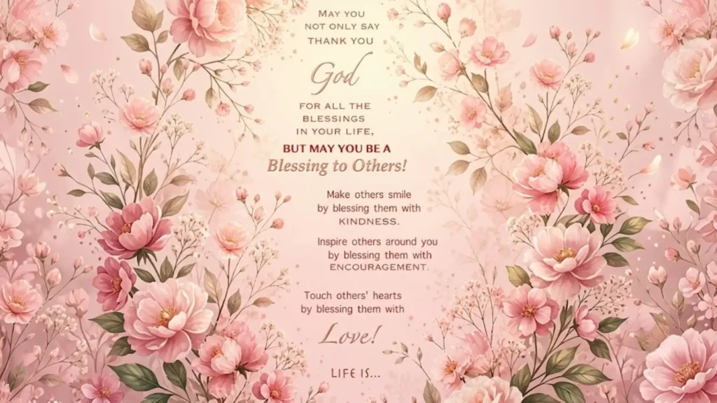 Be A Blessing To Someone Today With Kindness