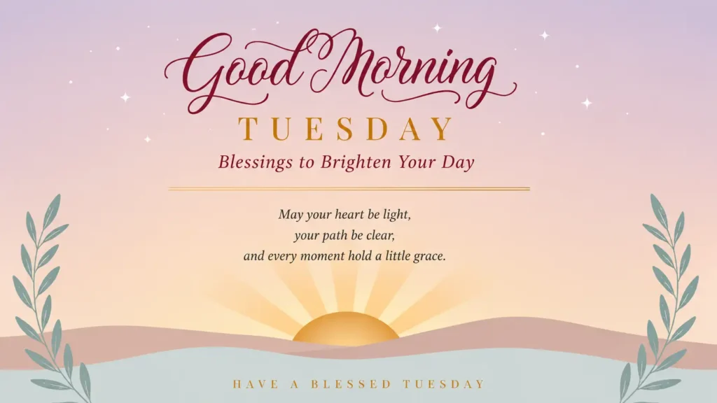 Best Good Morning Tuesday Blessing