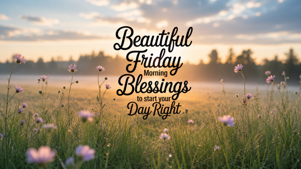 Friday Morning Blessings And Prayers