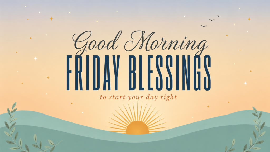 Good Morning Friday Blessings Quotes