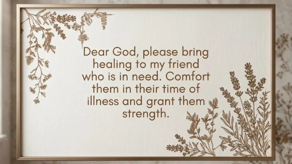 Healing Prayer For Healing For A Friend
