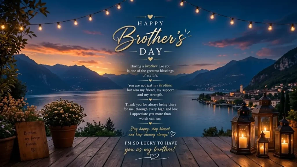 Heartfelt Happy Brothers Day Wishes