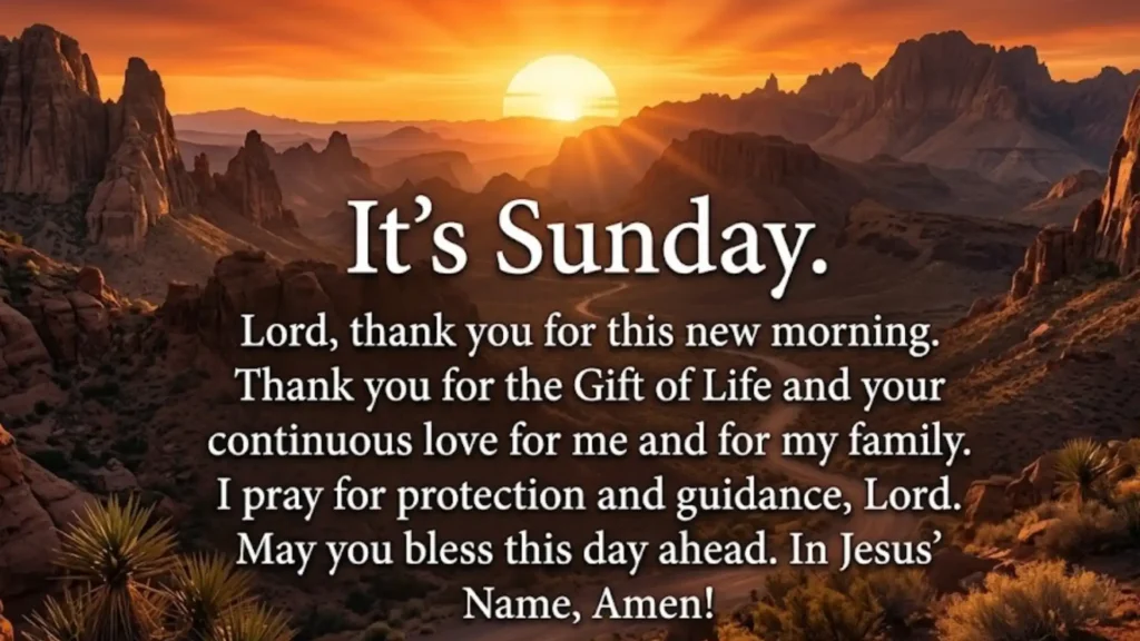 Heartfelt Short Sunday Morning Prayer