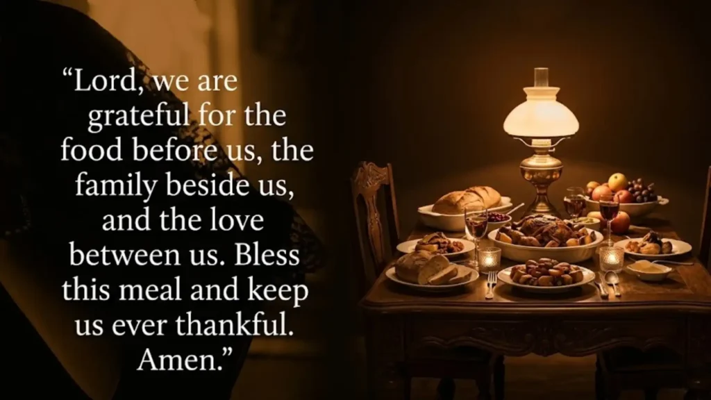Heartwarming Family Short Prayer For Food Blessing