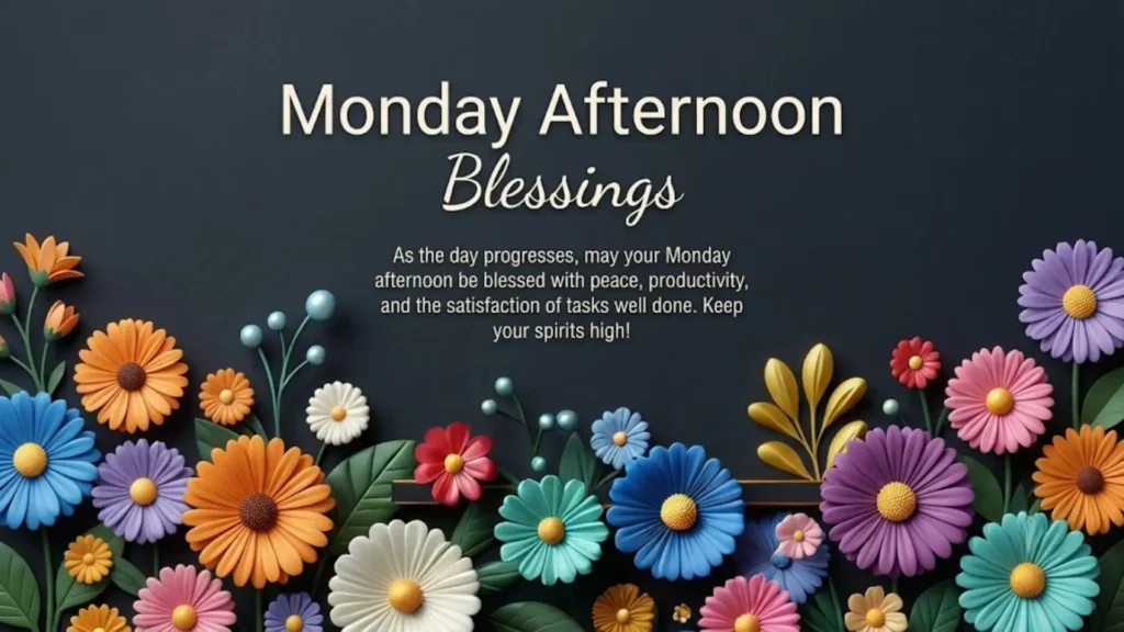 Heartwarming Monday Afternoon Blessings