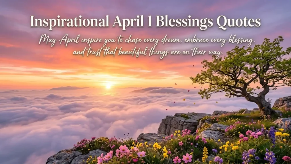 Inspirational April 1 Blessings Quotes