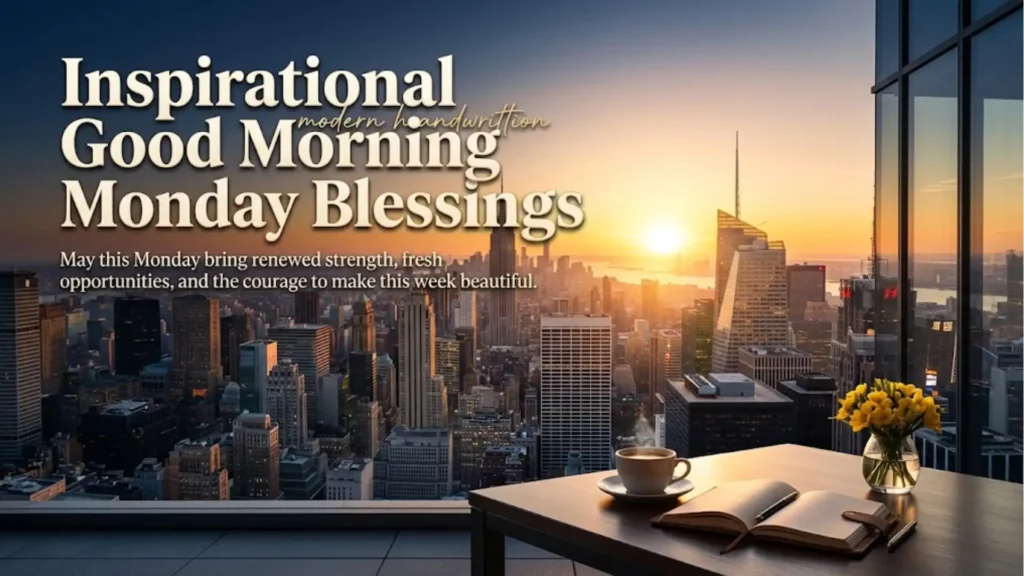 Inspirational Good Morning Monday Blessings