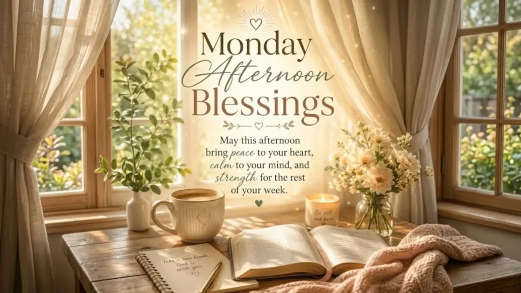 Inspiring Monday Afternoon Blessings Quotes