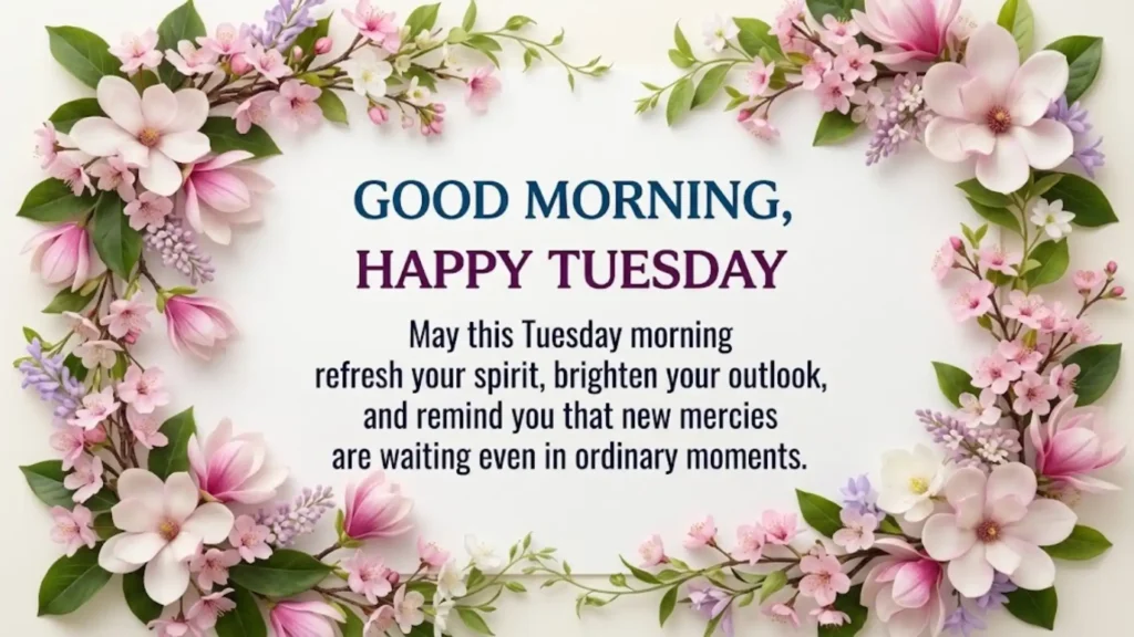 Lovely Good Morning Tuesday Blessings