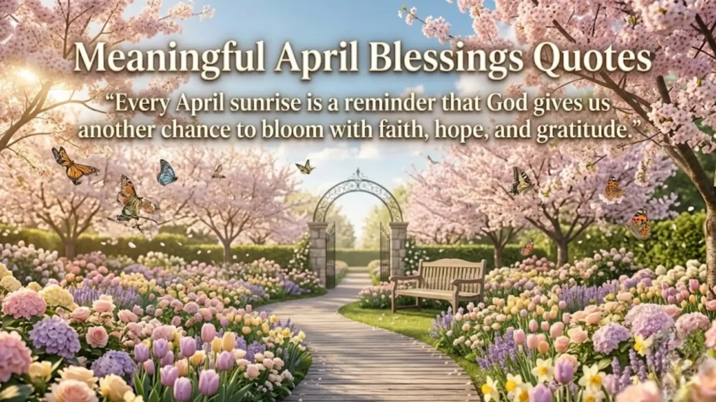 Meaningful April Blessings Quotes