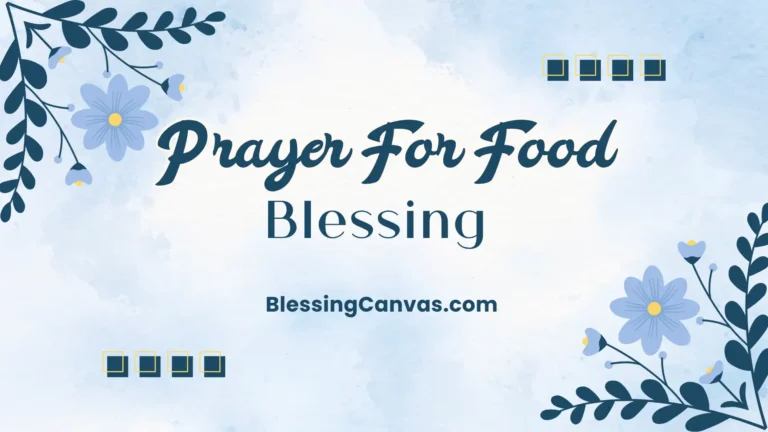 Prayer For Food blessing