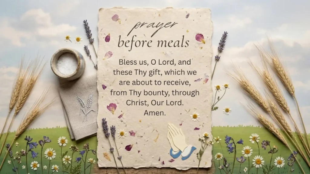 Simple Prayer Before Meals