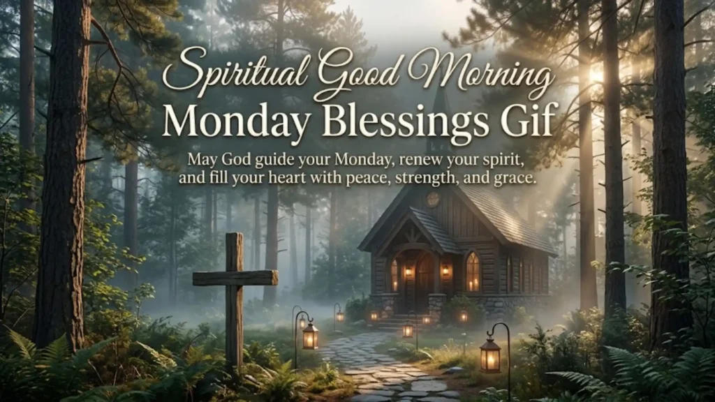 Spiritual Good Morning Monday Blessings Gif