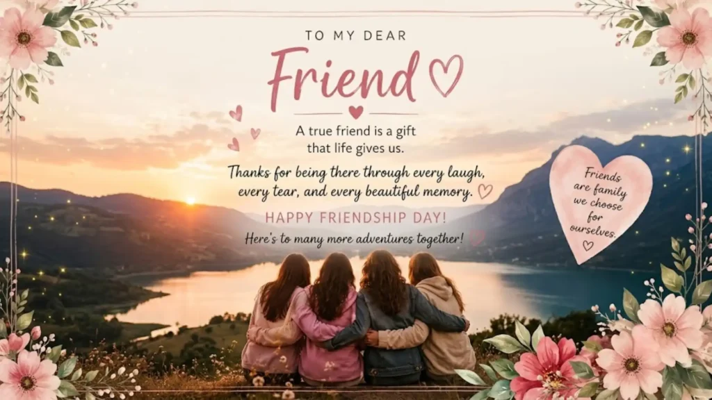 Sweet Best Friend Day Wishes For Girl