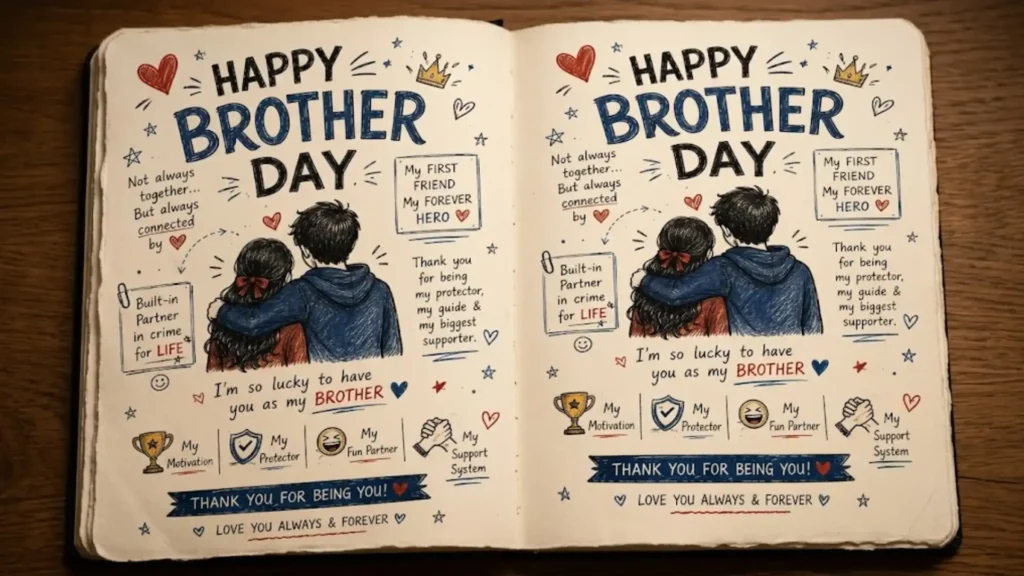 Sweet Cute Happy Brothers Day Wishes