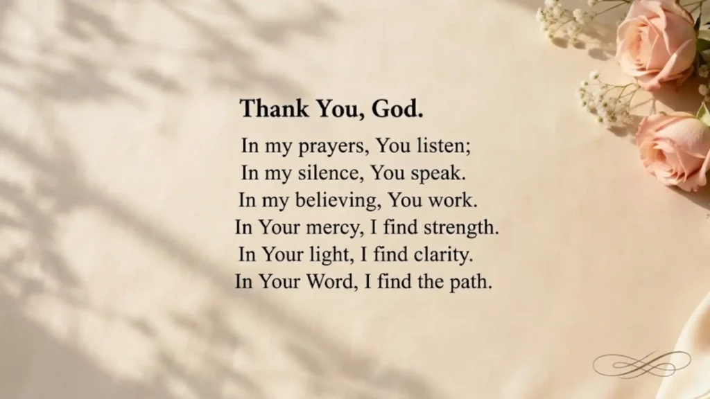 Thank You, God, For Today’s Blessings And Grace